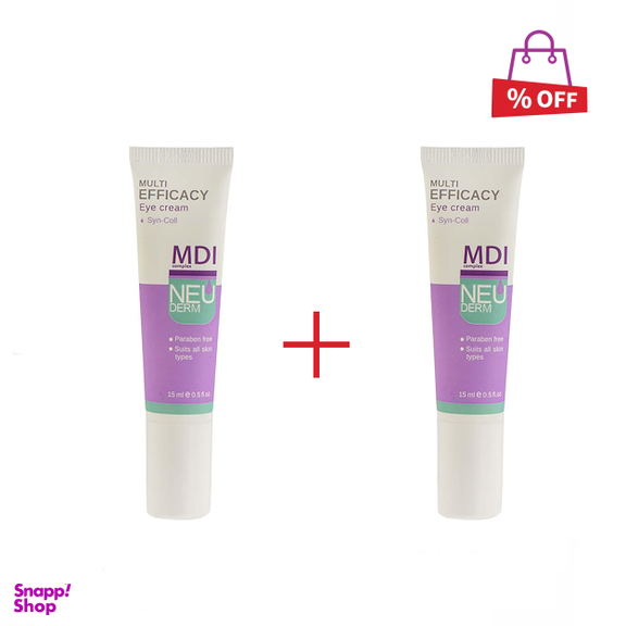 کرم دور چشم نیودرم (Neuderm) مدل Multi Efficacy حجم 15 میلی‌لیتر مجموعه 2 عددی