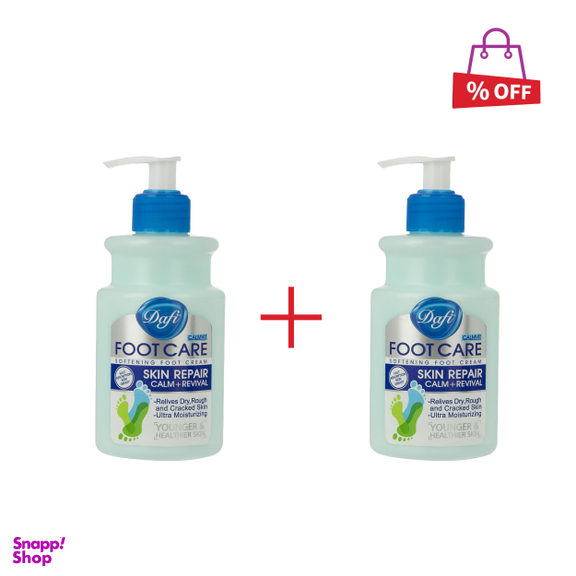 کرم رفع ترک پا دافی (Dafi) مدل Non Greasy حجم 343 میلی‌لیتر مجموعه 2 عددی