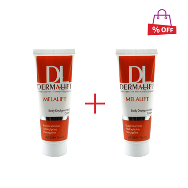 کرم روشن کننده بدن درمالیفت (Dermalift) مدل Melalift حجم 75 میلی‌‌لیتر مجموعه 2 عددی