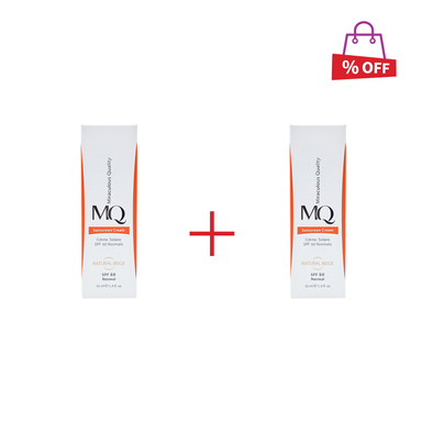 کرم ضد آفتاب رنگی ام کیو (MQ) مدل Normal با SPF50 رنگ بژ روشن مجموعه 2 عددی