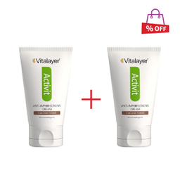 کرم ضد جوش ویتالیر (Vitalayer) سری Activit مدل Caramel Tinted حجم 40 میلی‌لیتر مجموعه 2 عددی