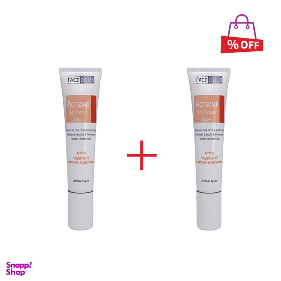 کرم ضد چروک دور چشم فیس دوکس (Face Doux) سری Actisome مناسب انواع پوست حجم 15 میلی‌ لیتر مجموعه 2 عددی