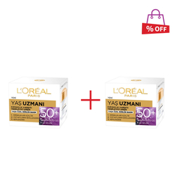 کرم ضد چروک و جوان کننده لورآل (Loreal) مناسب سنین بالای 50 حجم 50 میلی‌لیتر مجموعه 2 عددی
