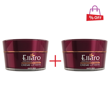 کرم ضد چروک و لیفتینگ قوی الارو (Ellaro) مدل Liftante Anti Age حجم 50 میلی‌‌لیتر مجموعه 2 عددی
