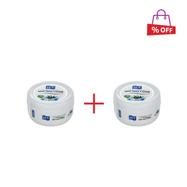 کرم مرطوب کننده جی (jey) مدل Aloe vera حجم 200 میلی‌لیتر مجموعه 2 عددی