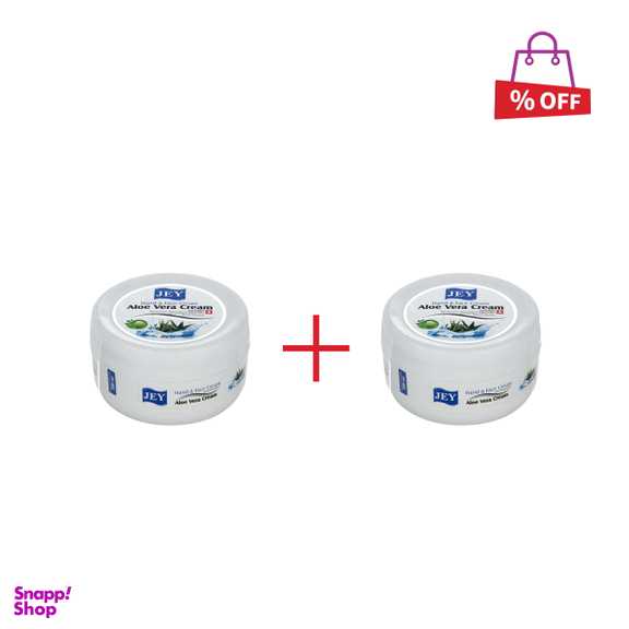 کرم مرطوب کننده جی (jey) مدل Aloe vera حجم 200 میلی‌لیتر مجموعه 2 عددی