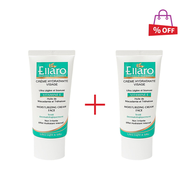 کرم مرطوب کننده دست و صورت الارو (Ellaro) مدل Vitamin E حجم 50 میلی‌لیتر مجموعه 2 عددی