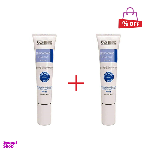 کرم مرطوب کننده دور چشم فیس دوکس (Face Doux) سری Hydrasome مناسب انواع پوست حجم 15 میلی‌ لیتر مجموعه 2 عددی