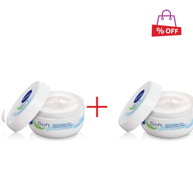 کرم مرطوب کننده نیوآ (Nivea) مدل سافت حجم 200 میلیلیتر مجموعه 2 عددی