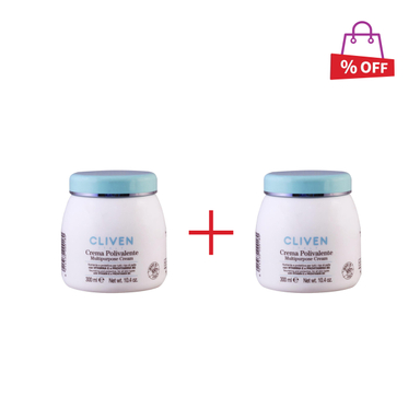 کرم مرطوب کننده کلیون (Cliven) مدل Polivalente حجم 300 میلی‌لیتر مجموعه 2 عددی