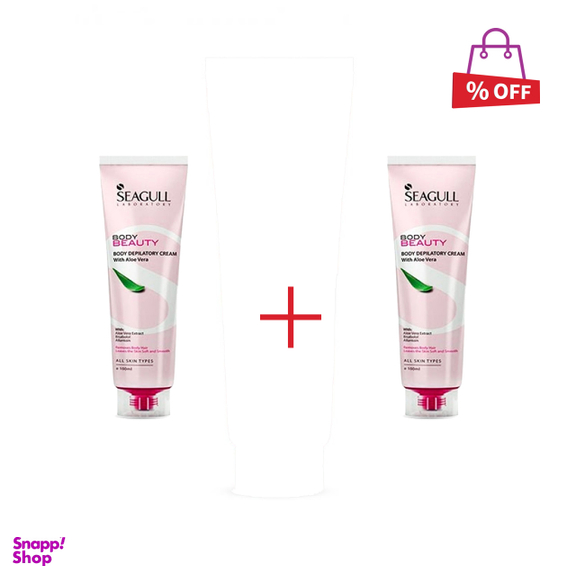 کرم موبر بدن سی گل (Seagull) مدل Aloevera حجم 100 میلی‌لیتر مجموعه 2 عددی
