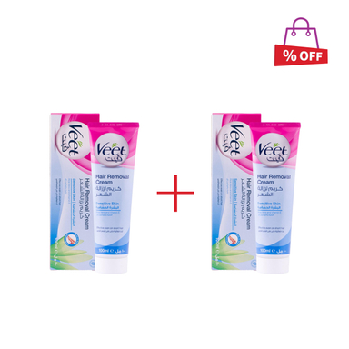 کرم موبر بدن ویت (Veet) مخصوص پوست حساس حجم 100 میلی‌لیتر مجموعه 2 عددی