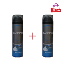 کف اصلاح کاسپین (Caspian) مدل خنک کننده حجم 200 میلی‌لیتر مجموعه 2 عددی