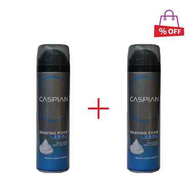 کف اصلاح کاسپین (Caspian) مدل خنک کننده حجم 200 میلی‌لیتر مجموعه 2 عددی