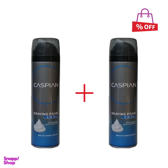 کف اصلاح کاسپین (Caspian) مدل خنک کننده حجم 200 میلی‌لیتر مجموعه 2 عددی
