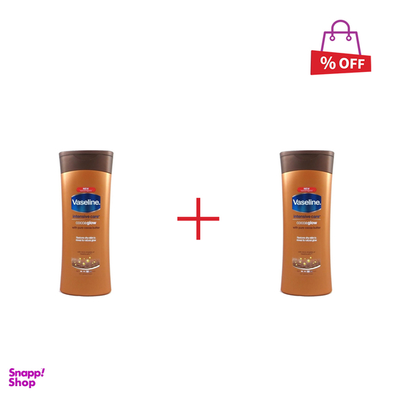 لوسیون بدن وازلین (Vaseline) مدل کاکایو حجم 400 میلی لیتر مجموعه 2 عددی