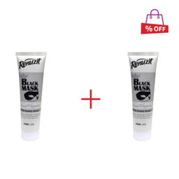 ماسک صورت رینوزیت (Renuzit) حاوی ذغال حجم 100 میلی‌لیتر مجموعه 2 عددی