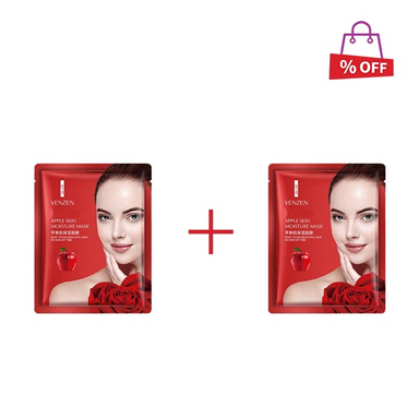 ماسک صورت ونزن (Venzen) مدل سیب قرمز وزن 25 گرم مجموعه 2 عددی