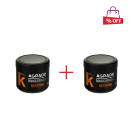 ماسک مو آگرادو (Agrado) مدل Keratin حجم 500 میلی‌ لیتر مجموعه 2 عددی