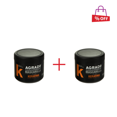 ماسک مو آگرادو (Agrado) مدل Keratin حجم 500 میلی‌ لیتر مجموعه 2 عددی