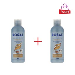 ماسک مو رزال (Rosal) مدل Argan حجم 200 میلی‌لیتر مجموعه 2 عددی