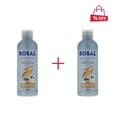 ماسک مو رزال (Rosal) مدل Argan حجم 200 میلی‌لیتر مجموعه 2 عددی
