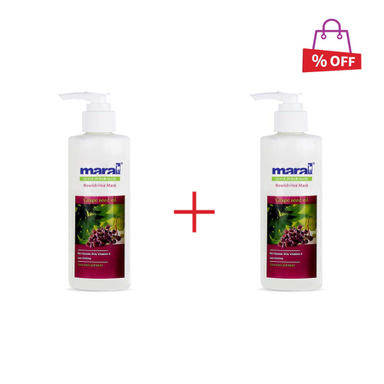 ماسک مو مارال (Maral) مدل هسته انگور حجم 250 میلی‌لیتر مجموعه 2 عددی