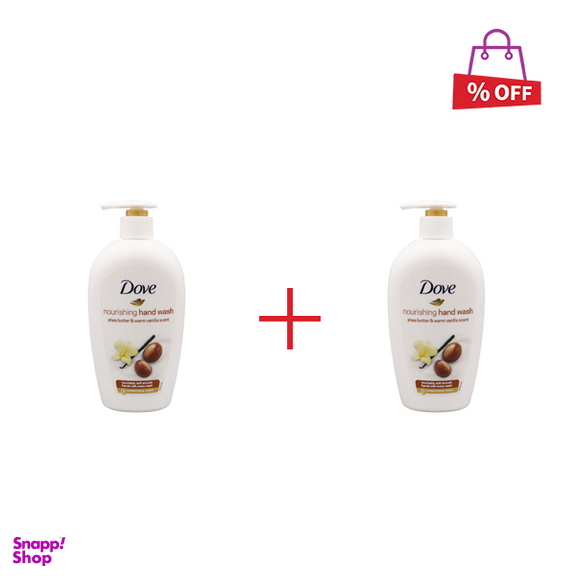 مایع دستشویی داو (Dove) حاوی شی باتر بارایحه وانیل حجم 500 میلی لیتر مجموعه 2 عددی