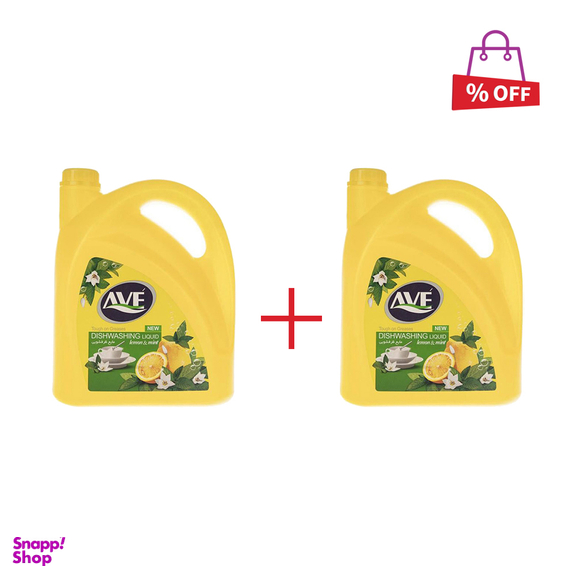 مایع ظرفشویی اوه (Ave) مدل لیمویی حجم 3.750 لیتر مجموعه 2 عددی