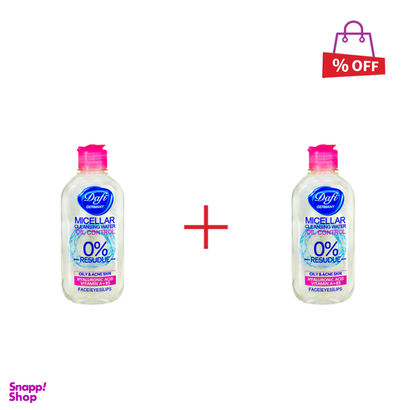 محلول پاک کننده صورت دافی (Dafi) مدل Oily & Anti Bacterial حجم 200 میلی لیتر مجموعه 2 عددی