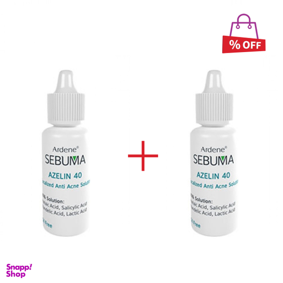 محلول ضد جوش و التیام بخش آردن سری sebuma مدل Azelin 40 حجم 30 میلی‌ لیتر مجموعه 2 عددی