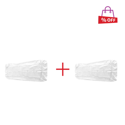 ملحفه یکبار مصرف دو سرکش سفید سایز 220*80 مجموعه 2 عددی