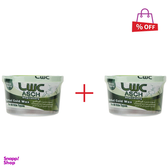 موم سرد عش (Ash) مدل Aloe vera وزن 300 گرم مجموعه 2 عددی