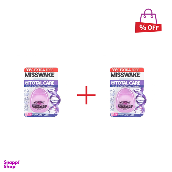 نخ دندان میسویک (Misswake) مدل Total Care طول 50 متر مجموعه 2 عددی