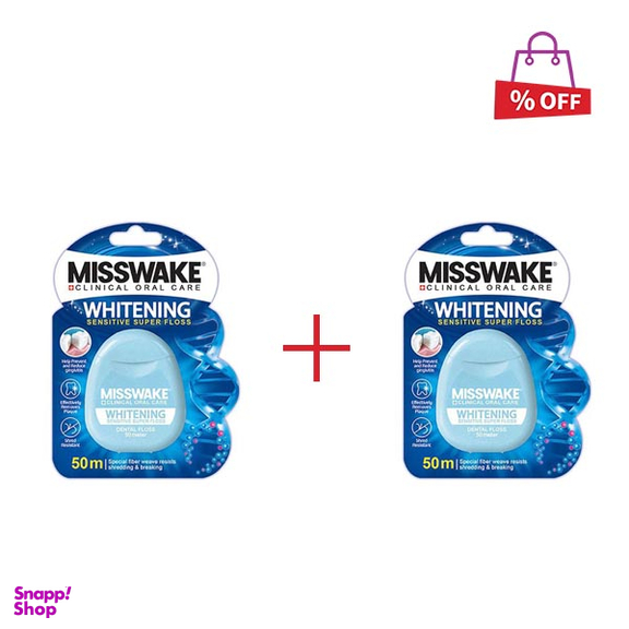 نخ دندان میسویک (Misswake) مدل Whiting طول 50 متر مجموعه 2 عددی