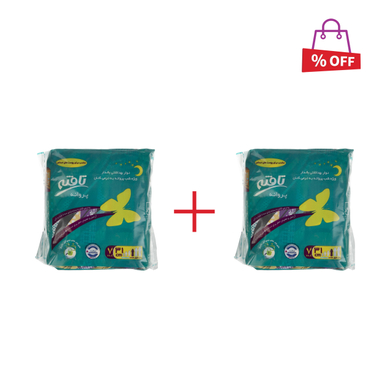 نوار بهداشتی تافته (Tafteh) مدل Butterfly بسته 7 عددی مجموعه 2 عددی