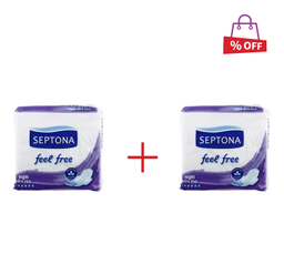نوار بهداشتی سپتونا (Septona) مدل Night Feel Free بسته 5 عددی مجموعه 2 عددی