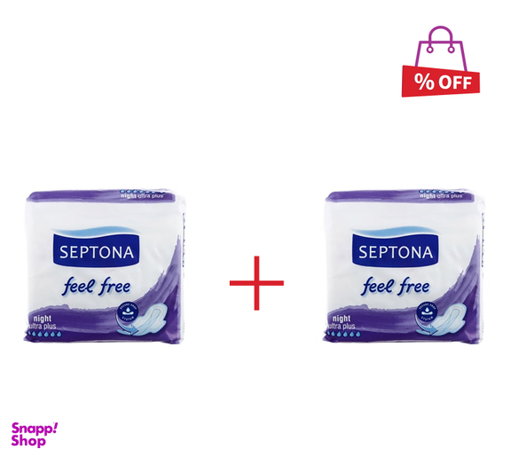 نوار بهداشتی سپتونا (Septona) مدل Night Feel Free بسته 5 عددی مجموعه 2 عددی