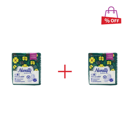 نوار بهداشتی کتانی ناولتی (Novelty) مدل Maxi بالدار ضخیم سایز خیلی بزرگ بسته 8 عددی مجموعه 2 عددی