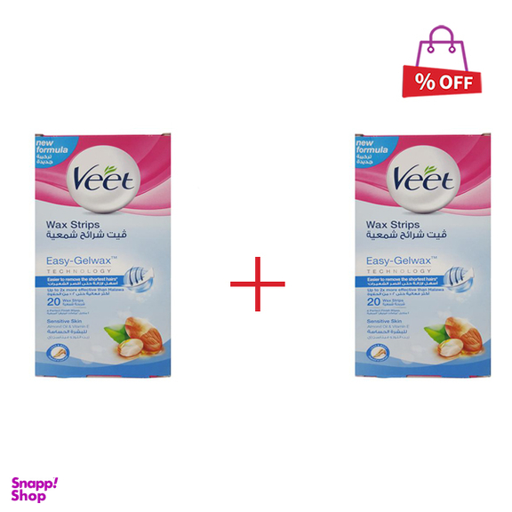 نوار موبر ویت (Veet) کد 24 بسته 20 عددی مجموعه 2 عددی