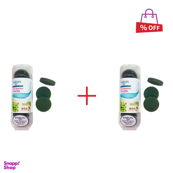 وکس موبر پروین (Parvin) مدل Aloe vera وزن 20 گرم بسته 10 عددی مجموعه 2 عددی