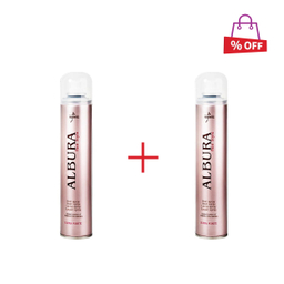 اسپری چسب مو آلبورا (Albura) مدل Ultra Forte حجم 250 میلی‌ لیتر مجموعه 2 عددی