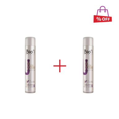 اسپری حالت دهنده مو بیول (Biol) مدل Ultra Strong حجم 500 میلی‌ لیتر مجموعه 2 عددی