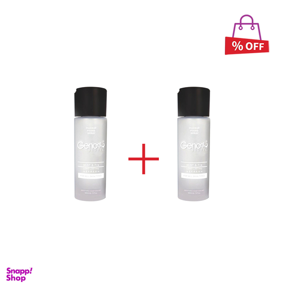 اسپری رطوبت رسان و تثبیت کننده آرایش ژنوبایوتیک (Geno biotic) مدل MIST و FIX حجم 100 میلی‌لیتر مجموعه 2 عددی