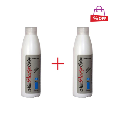 اکسیدان نیو پرستیژ کالر (New Prestige Color) مدل 20 Vol شش درصدی حجم 120 میلی‌لیتر مجموعه 2 عددی