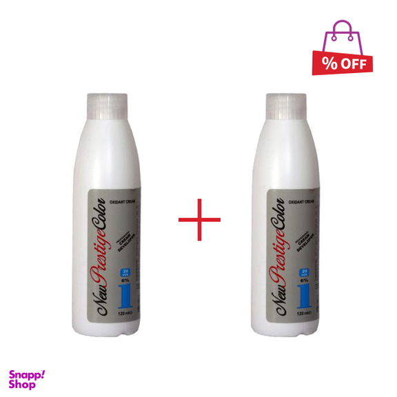 اکسیدان نیو پرستیژ کالر (New Prestige Color) مدل 20 Vol شش درصدی حجم 120 میلی‌لیتر مجموعه 2 عددی