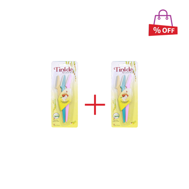تیغ ابرو تینکل کد 003 بسته 3تایی رنگ چند رنگ مجموعه 2 عددی