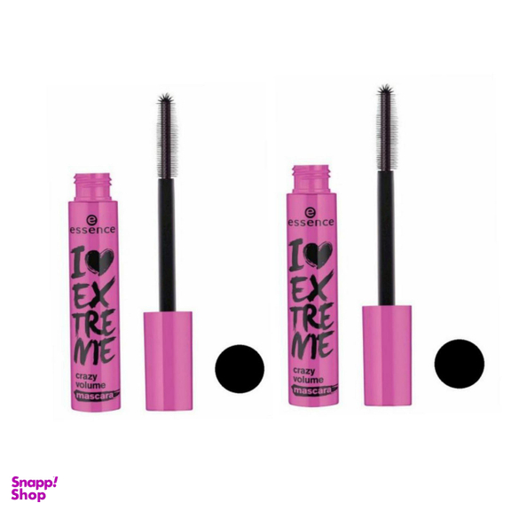 ریمل اسنس (Essence) سری I Love Extreme مدل Crazy Volume بسته 2 عددی مجموعه 2 عددی