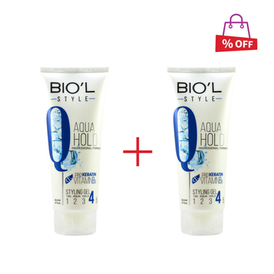 ژل مو بیول (Biol) مدل Aqua Hold حجم 200 میلی‌ لیتر مجموعه 2 عددی