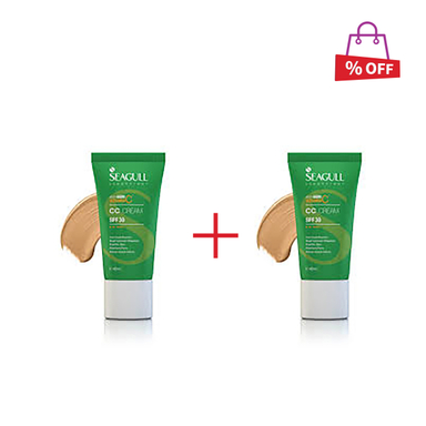سی سی کرم سی گل (Seagull) رنگی SPF30 مجموعه 2 عددی